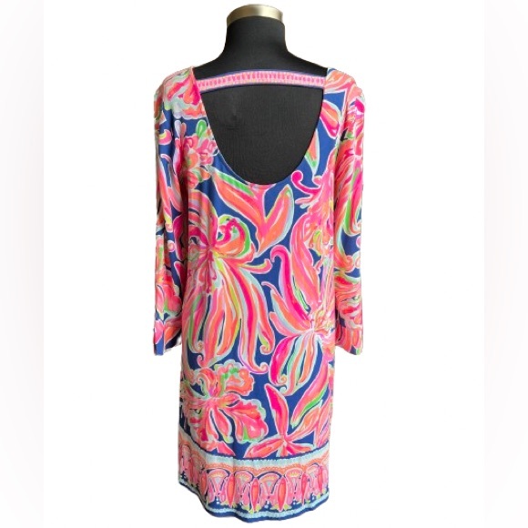 Lilly Pulitzer Emma Knit In Banana Flambé Engineered Knit Print Size Large - Picture 6 of 9